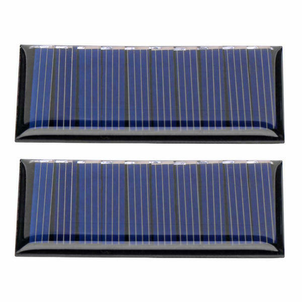 2pcs Solar Cell Module 5V 50mA Polycrystalline Silicone Solar Panel Charger
