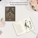DIY Mandala Special Shaped Diamond Painting 50 Pages A5 Sketchbook Notebook
