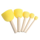 40 pcs Assorted Round Paint Sponge Brush Set Painting Tools Sponge Stippler