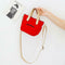 Letter Print Shoulder Satchel Handbags Canvas Women Crossbody Bags (Red) A