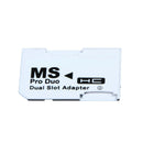 Dual Slot Micro For SD SDHC TF to Memory Stick MS Card Pro Duo Reader Adapt A