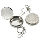 Portable Ashtray Car Cigarette Ashtray Stainless Steel Ashtray with Key ChaME