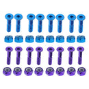 Pack of 16 Replacement Skateboard Truck Hardware Longboard Mounting Screws Bolts