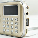 Portable Mini Radio Fm/Am Stereo Receiver Speaker Recorder Mp3 Player Suppo