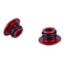 Bike MTB 1 Pair Mini Aluminum Alloy Grip Handlebar Bar End red A