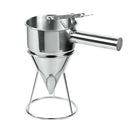Durable Stainless Steel Funnel Octopus Balls Tools With Rack 1.2L
