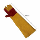2X(60Cm Lengthening Working Gloves Wear Resistant Electric Welding Solderin