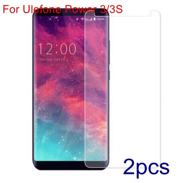 2pc Anti-Fingerprint 9H Tempered Glass Screen protector For Ulefone Power 3/3S