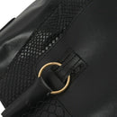 Women's Shoulder Bag in imitation leather Satchel Cross Body Tote Bag (Blac D2S3