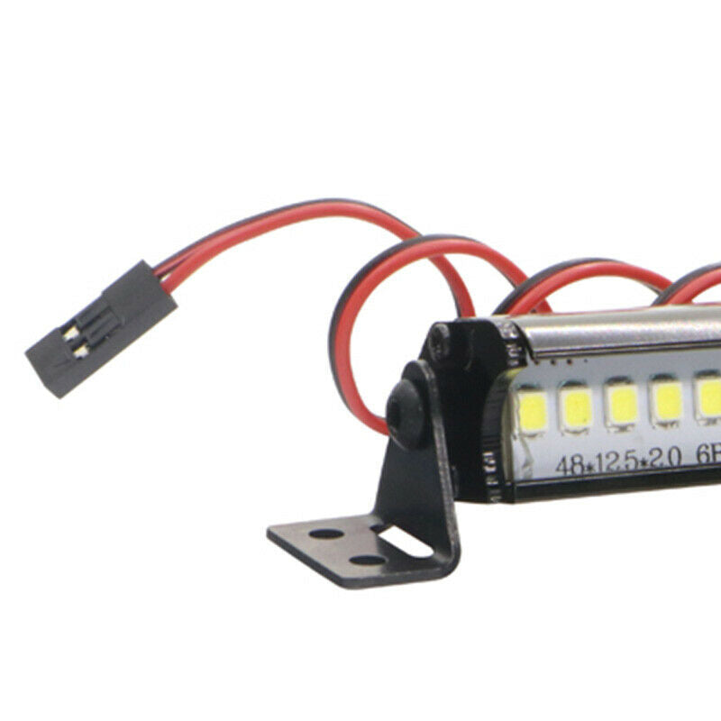 1Pcs RC 12 LED Light Bar Metal Roof Lamp for Traxxas SCX10 KM2 CC01 RC4WD D T7Y1
