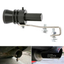 Universal L Black Turbo Sound Whistle L Muffler Exhaust Pipe Simulator Aluminum