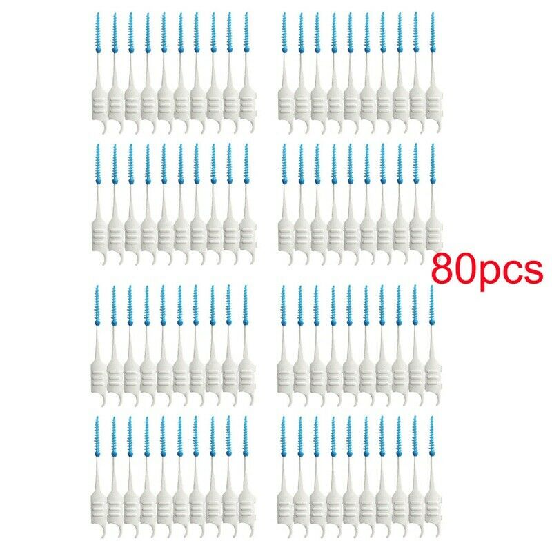 Interdental Brush Dental Floss Teeth Oral Clean Double Head Toothpick G6W5