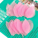 50Pcs Natural brier Leaves Card Scrapbook - Pink B6H7
