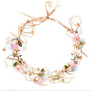 Bridal Flower Crown Headband Wedding Prom Beach Floral Garland Wreath Wedding 3C
