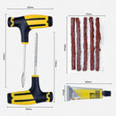 Car Motorcycle  Tubeless Tyre Puncture Repair Kit Tools Tire Plug Set
