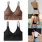 2PCS Women's Fashion Padded Bralette Summer Wirefree Comfort Bra Crop Top