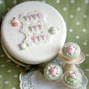 Letter Flag Lace Silicone Mold Cake Decos Cookies 414103" Mould| Baking D8W9