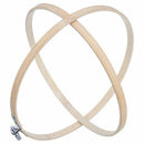 3 Pieces Embroidery Hoops Bamboo Circle Cross Stitch Hoop Ring Set for Art