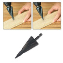 1 pcs Hex Shank Nitriding Black Spiral Groove Step Drill Bit Durable Steel