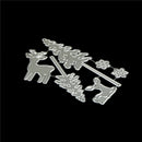 Lovely Deer and PineTree Cutting Dies Embossing Stencil Scrapbooking AlbuME