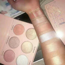 Make up pressed face powder 6 colors bronzer and highlighter powder palett