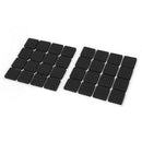 Furniture Table Feet Floor Protection Pads Protectors 18mm 32pcs Black