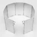New Foldable Cookout Windbreak Camping Cooker Gas BBQ Stove Wind Shield  WUT