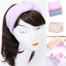 Women Adjustable Makeup Toweling Hair Wrap Head Band Salon SPA Facial Headband H