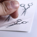 Makeup Mini Scissors Tattoo Arm Body Art Waterproof Temporary Tattoo Stickers BX