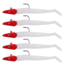 Lead Head Jigs Soft Fishing Lures with Hook Sinking Swim baits for Saltwate