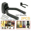 1 Pair Guitar Wall Mounted Hanger Hook Holder Ukulele Display Bracket Stand Rack