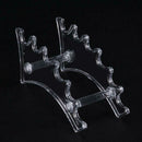 6 Rack Plastic Clear Eyebrow Eyeliner Pen Makeup Brush Display Shelf Holder