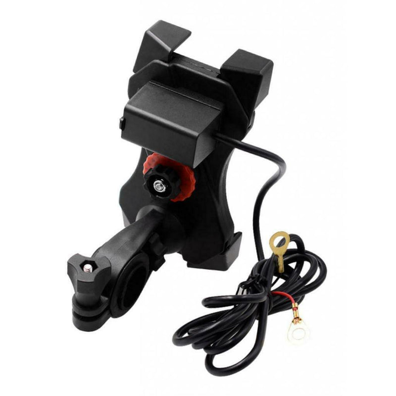 Lovoski Motorcycle Handlebar Cell Phone Holder With Charger Universal