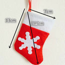 12pcs Mini Christmas Stocking Silverware Dinnerware Cover Party Decorations A