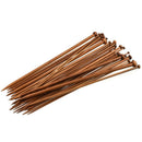 36x/set 2mm-10mm Carbonize Bamboo Single Pointed Crochet Knitting Needles Pin b