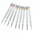 Precision Screwdriver 9X/Set Watch Jewelry Slotted Watchmakers Flat Tools G7W6