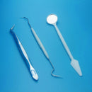 3Pcs Dental Instruments Mouth Mirror Probe Tweezers Tooth Teeth Clean Hygiene