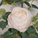 Artificial 1.8M Eucalyptus Garland with Champagne Roses Greenery Garland Eu W6W6