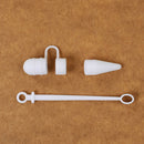 Pencil Cap Holder Nib Cover Cable Adapter Tether for iPad Pro White