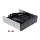 Desktop Optic Front Panel USB Hubs With Dual USB3.0&USB2.0 & HD AUDIO port