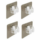 Broom Mop Holder, Broom Gripper Holds Self Adhesive Reusable No Drilling Su R8Y6