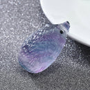 Hot Crystal Carved Rainbow Fluorite Hedgehog Natural Quartz Polish Healing Stone