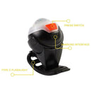 USB Charging Bike LED Headlights Taillights Bicycle Safety Riding Rear Lamp
