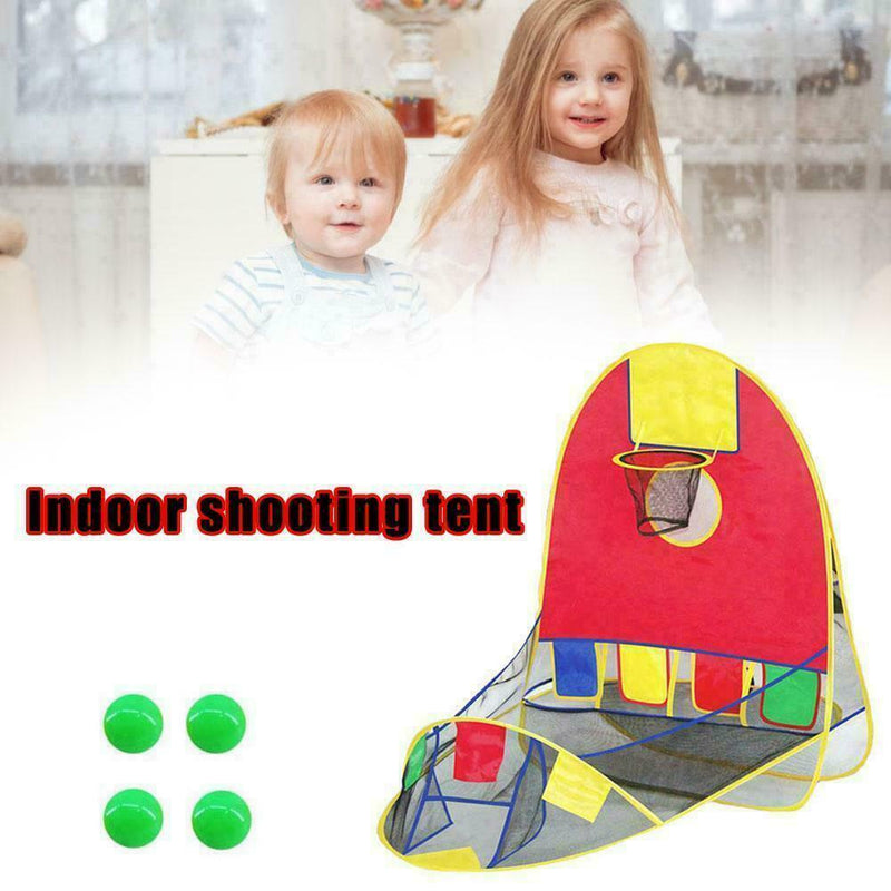 Foldable Sports Basketball Shooting Tent Game Basket Tent Ball Fun Shooting L6D6