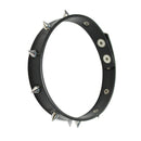 Punk Gothic Faux Leather Alloy  Rivtet Stud Collar Choker Necklace