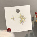 1 Pair Of Asymmetric Star Stud Earrings Best Gift For Women Jewelry Fashion K9Y1