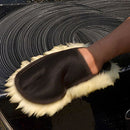 Beige Car Cleaning Cloth Wool Glove Wash Cleaning Supplies for Car Accessorie Cy