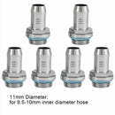 6pcs Durable Barb Connector Flexible Brass G1 4 Thread Soft Tube Water Cooling