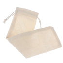 1pc Portable Metal Straw Bags Resuable Straw Linen Storage Bag Tableware  ï¼W