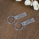 Creative Keychain Letter "Drive Safe Daddy I Love You" Father's Day Keyring G FT